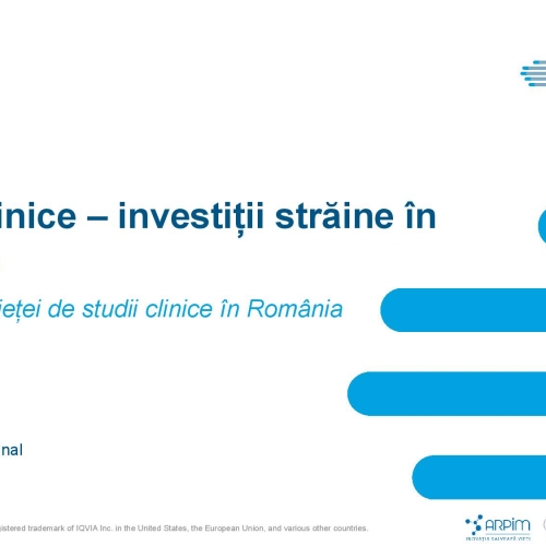 Studii Clinice – investiții străine în România